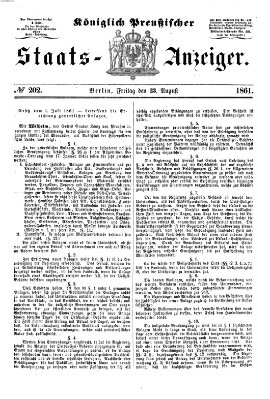 Königlich Preußischer Staats-Anzeiger (Allgemeine preußische Staats-Zeitung) Freitag 23. August 1861