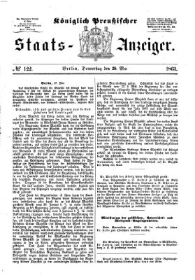 Königlich Preußischer Staats-Anzeiger (Allgemeine preußische Staats-Zeitung) Donnerstag 28. Mai 1863