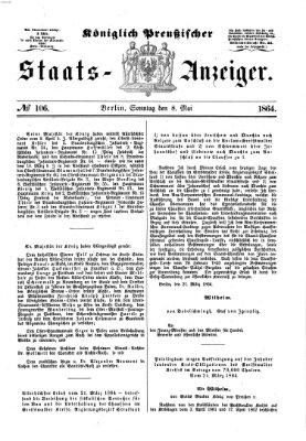 Königlich Preußischer Staats-Anzeiger (Allgemeine preußische Staats-Zeitung) Sonntag 8. Mai 1864