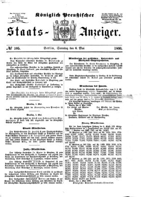 Königlich Preußischer Staats-Anzeiger (Allgemeine preußische Staats-Zeitung) Sonntag 6. Mai 1866