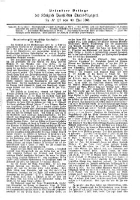 Königlich Preußischer Staats-Anzeiger (Allgemeine preußische Staats-Zeitung) Samstag 30. Mai 1868