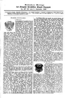 Königlich Preußischer Staats-Anzeiger (Allgemeine preußische Staats-Zeitung) Samstag 5. September 1868