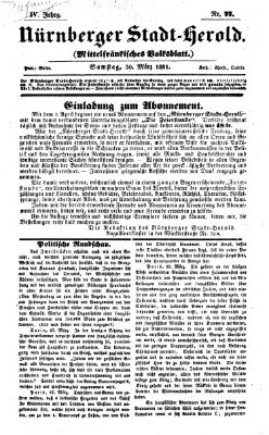 Fränkischer Herold Samstag 30. März 1861