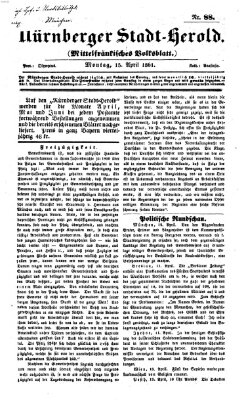 Fränkischer Herold Montag 15. April 1861