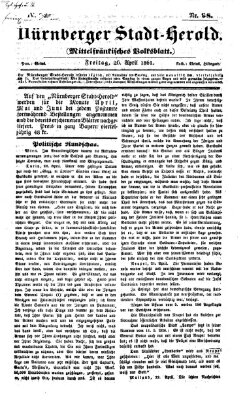 Fränkischer Herold Freitag 26. April 1861