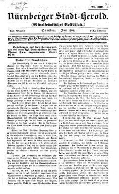 Fränkischer Herold Samstag 1. Juni 1861