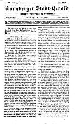 Fränkischer Herold Montag 10. Juni 1861