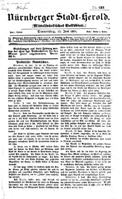 Fränkischer Herold Donnerstag 13. Juni 1861