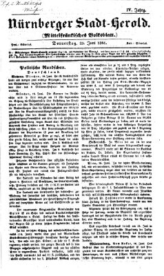 Fränkischer Herold Donnerstag 20. Juni 1861