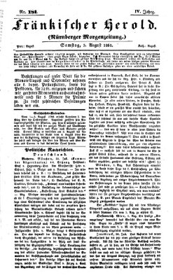 Fränkischer Herold Samstag 3. August 1861