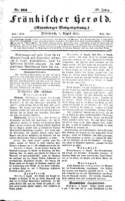 Fränkischer Herold Mittwoch 7. August 1861
