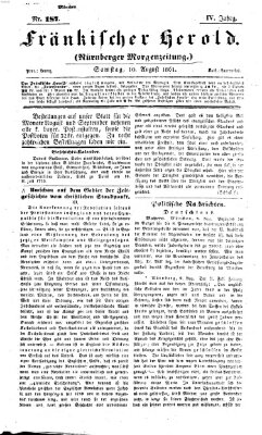 Fränkischer Herold Samstag 10. August 1861