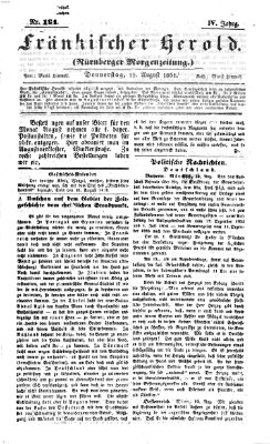 Fränkischer Herold Donnerstag 15. August 1861