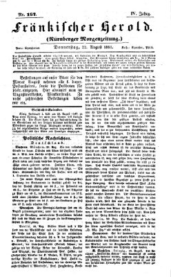 Fränkischer Herold Donnerstag 22. August 1861