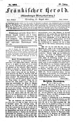 Fränkischer Herold Dienstag 27. August 1861