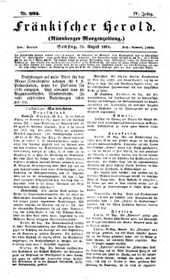 Fränkischer Herold Samstag 31. August 1861