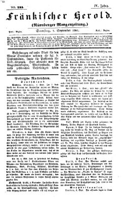 Fränkischer Herold Samstag 7. September 1861