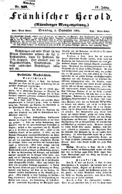 Fränkischer Herold Sonntag 8. September 1861