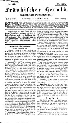 Fränkischer Herold Samstag 14. September 1861