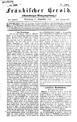 Fränkischer Herold Dienstag 17. September 1861