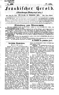 Fränkischer Herold Mittwoch 18. September 1861