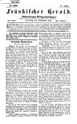 Fränkischer Herold Freitag 20. September 1861