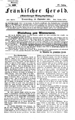 Fränkischer Herold Donnerstag 26. September 1861