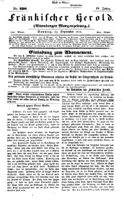 Fränkischer Herold Sonntag 29. September 1861