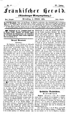 Fränkischer Herold Dienstag 8. Oktober 1861