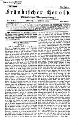 Fränkischer Herold Freitag 11. Oktober 1861