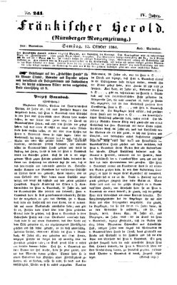 Fränkischer Herold Samstag 12. Oktober 1861