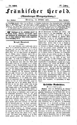 Fränkischer Herold Montag 14. Oktober 1861