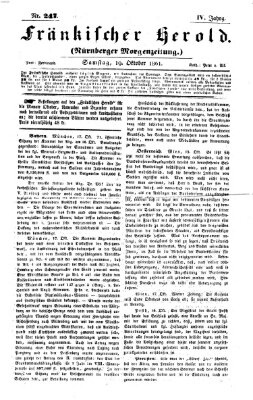 Fränkischer Herold Samstag 19. Oktober 1861