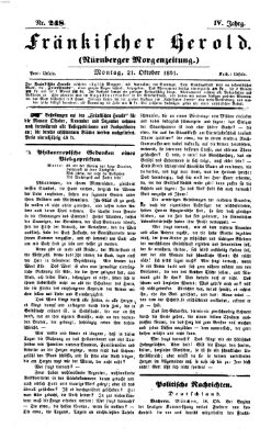 Fränkischer Herold Montag 21. Oktober 1861