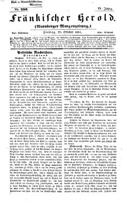 Fränkischer Herold Freitag 25. Oktober 1861