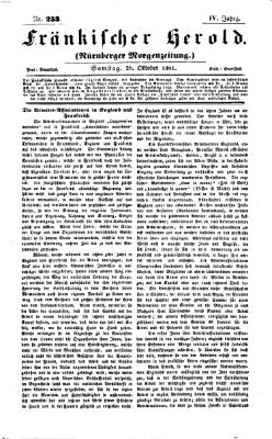 Fränkischer Herold Samstag 26. Oktober 1861