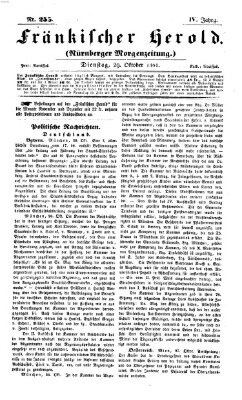 Fränkischer Herold Dienstag 29. Oktober 1861