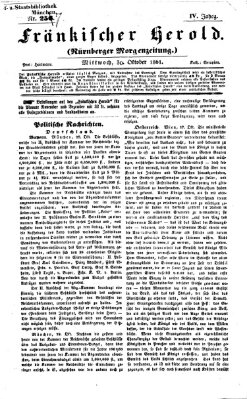 Fränkischer Herold Donnerstag 31. Oktober 1861