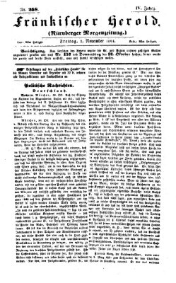 Fränkischer Herold Freitag 1. November 1861