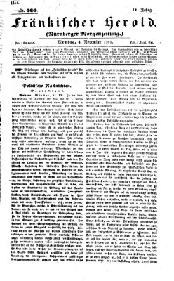 Fränkischer Herold Montag 4. November 1861