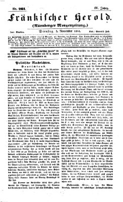 Fränkischer Herold Dienstag 5. November 1861