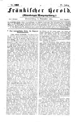 Fränkischer Herold Donnerstag 7. November 1861