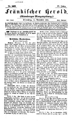 Fränkischer Herold Dienstag 12. November 1861