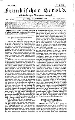 Fränkischer Herold Freitag 15. November 1861