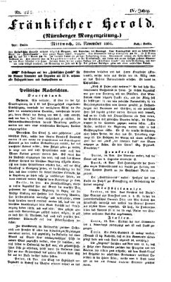 Fränkischer Herold Mittwoch 20. November 1861