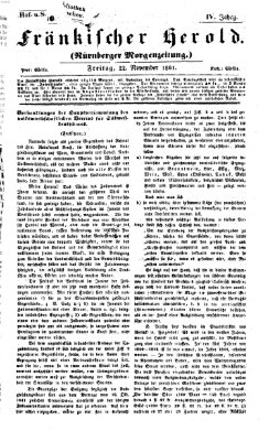 Fränkischer Herold Freitag 22. November 1861