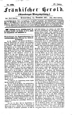 Fränkischer Herold Donnerstag 21. November 1861