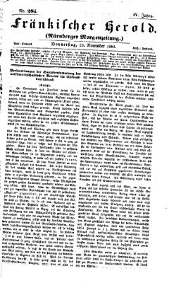 Fränkischer Herold Donnerstag 28. November 1861