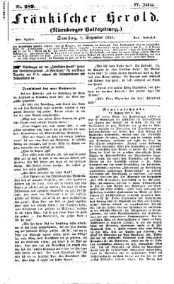 Fränkischer Herold Samstag 7. Dezember 1861