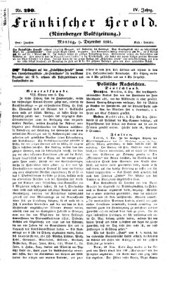 Fränkischer Herold Montag 9. Dezember 1861